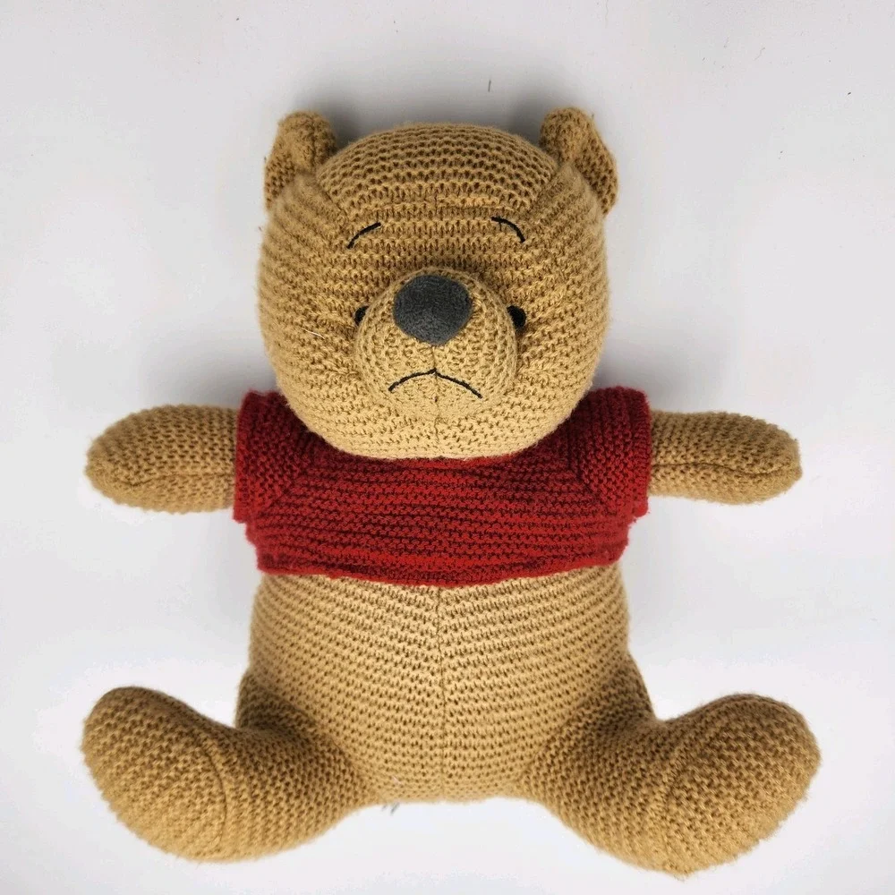 Disney Parks Winnie The‎ Pooh Knit Plush Toy